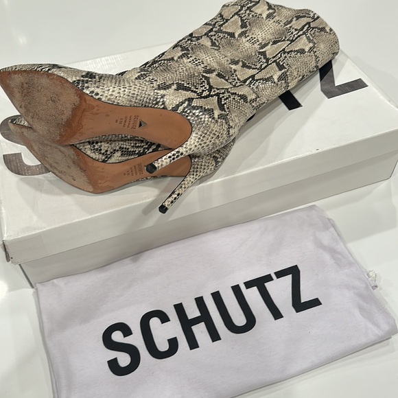 Schutz Maryana Snakeskin High Boot - Picture 9 of 14